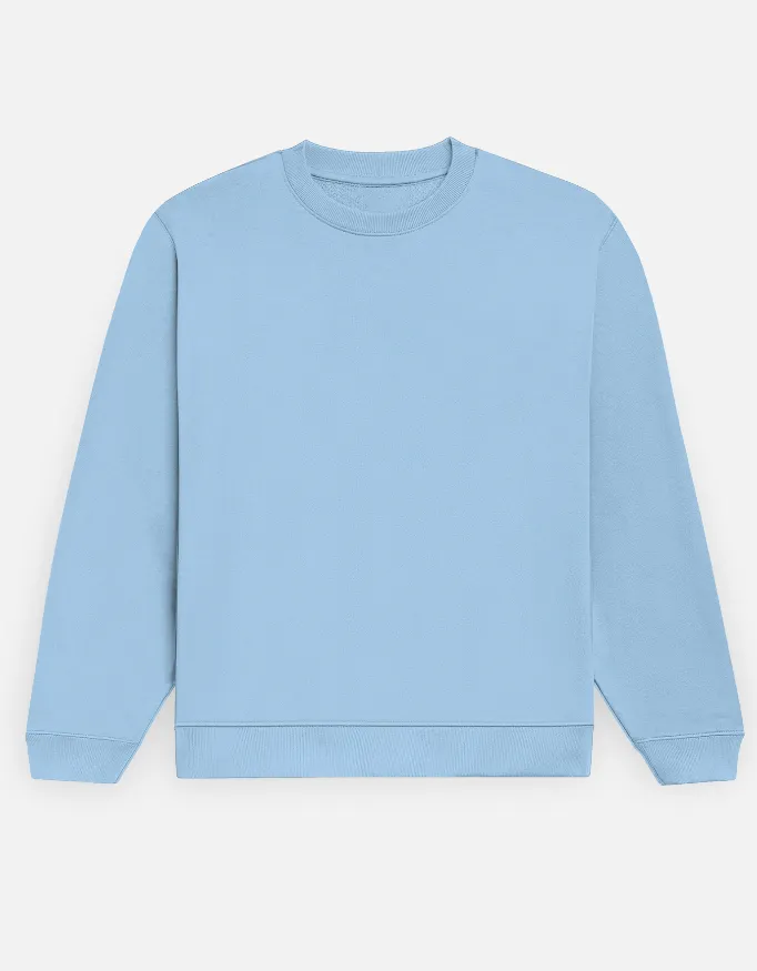 PLAIN UNISEX SWEATSHIRTS (XS, BABY BLUE)