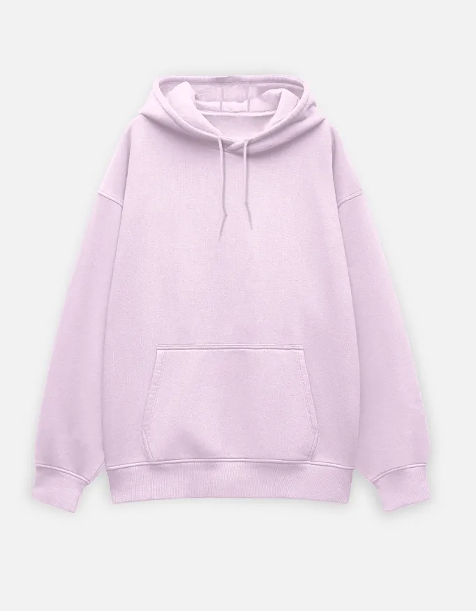 PLAIN OVERSIZED HOODIES (S, LIGHT BABY PINK)