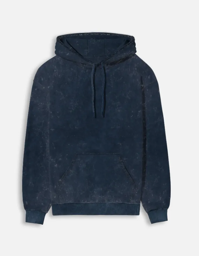 PLAIN ACID WASHED HOODIES