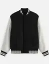 PLAIN UNISEX VARSITY JACKETS