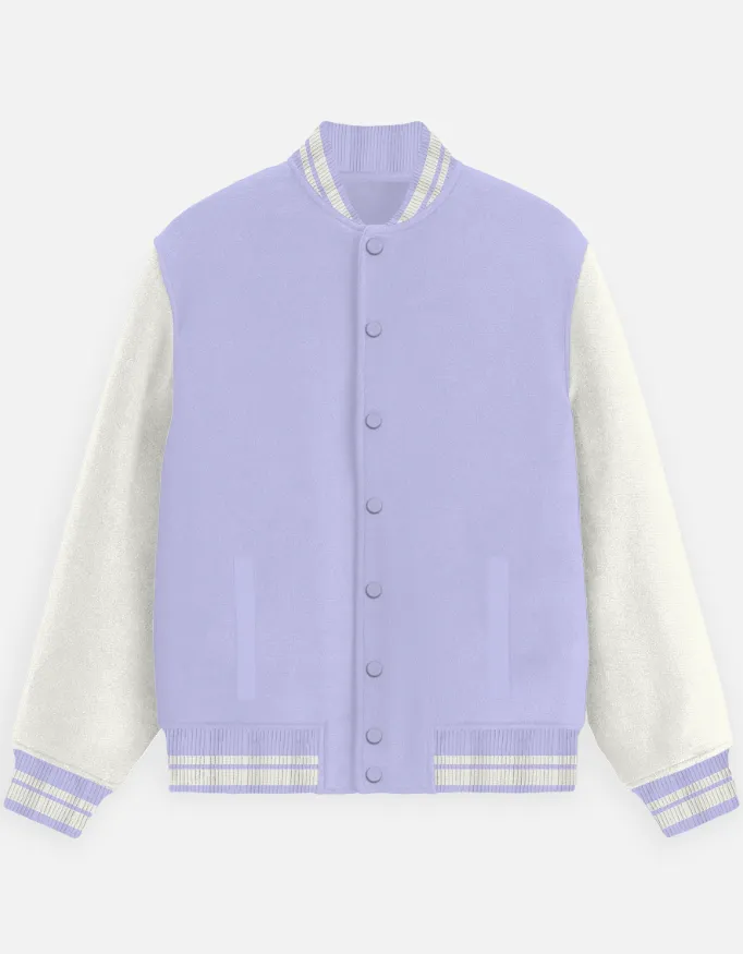 PLAIN UNISEX VARSITY JACKETS
