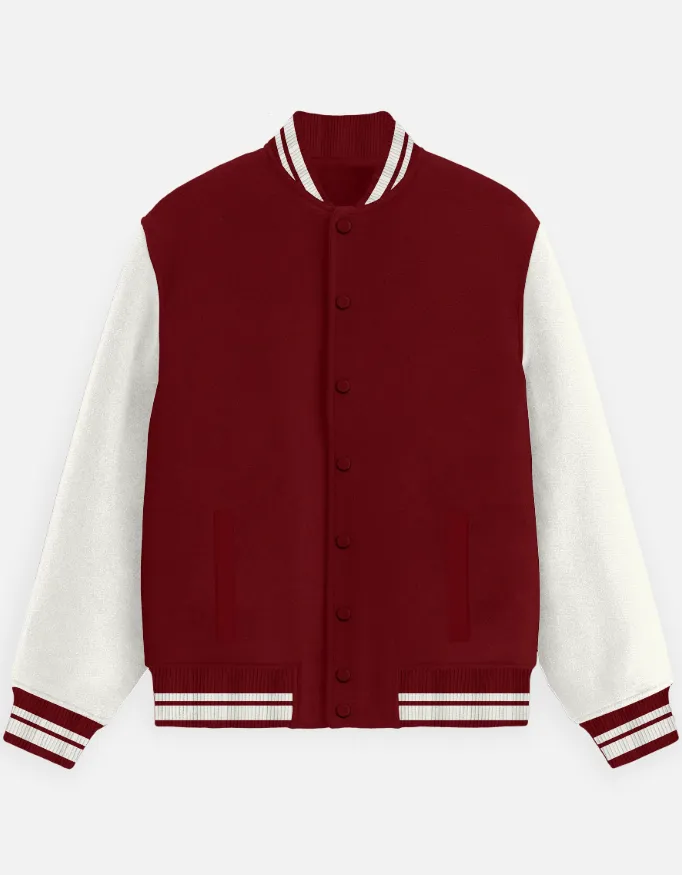 PLAIN UNISEX VARSITY JACKETS