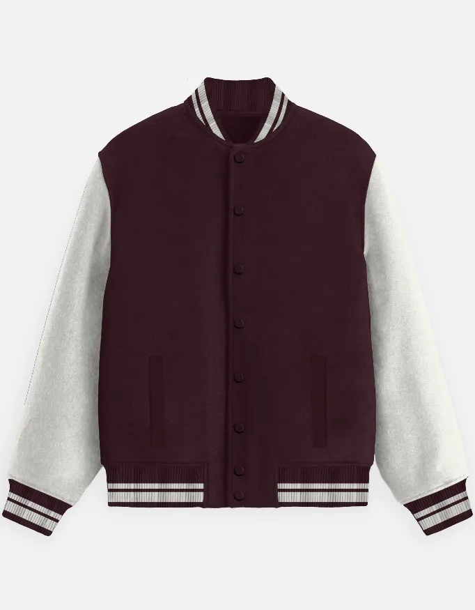 PLAIN UNISEX VARSITY JACKETS