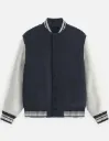 PLAIN UNISEX VARSITY JACKETS