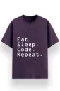 REGULAR PRINTED TSHIRT - EAT SLEEP CODE REPEAT