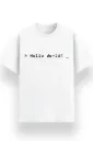 REGULAR PRINTED TSHIRT - HELLO WORLD