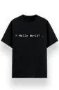 REGULAR PRINTED TSHIRT - HELLO WORLD