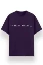 REGULAR PRINTED TSHIRT - HELLO WORLD
