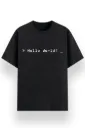 REGULAR PRINTED TSHIRT - HELLO WORLD