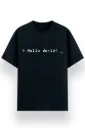 REGULAR PRINTED TSHIRT - HELLO WORLD