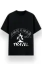 REGULAR PRINTED TSHIRT - TRAVEL ICONS