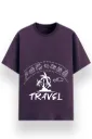 REGULAR PRINTED TSHIRT - TRAVEL ICONS