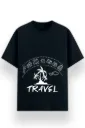 REGULAR PRINTED TSHIRT - TRAVEL ICONS