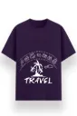 REGULAR PRINTED TSHIRT - TRAVEL ICONS