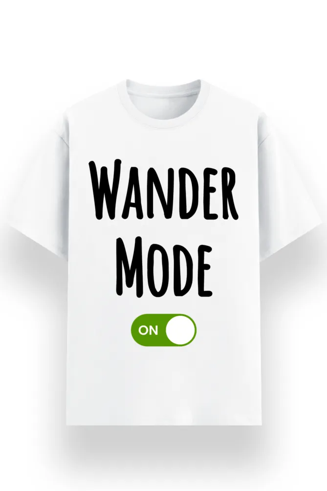 REGULAR PRINTED TSHIRT - WANDER MODE ON