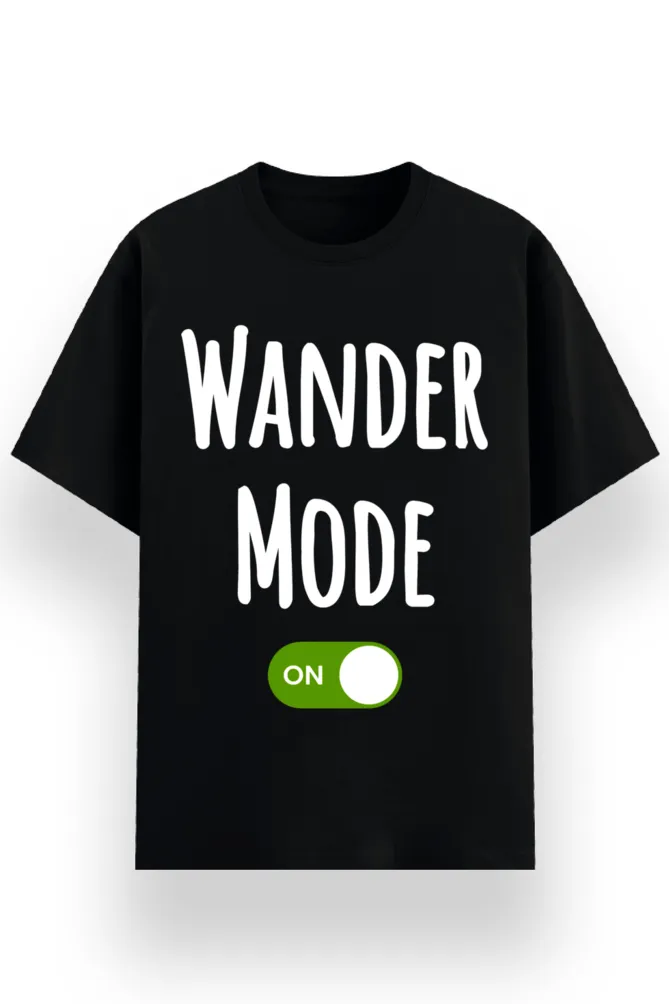 REGULAR PRINTED TSHIRT - WANDER MODE ON