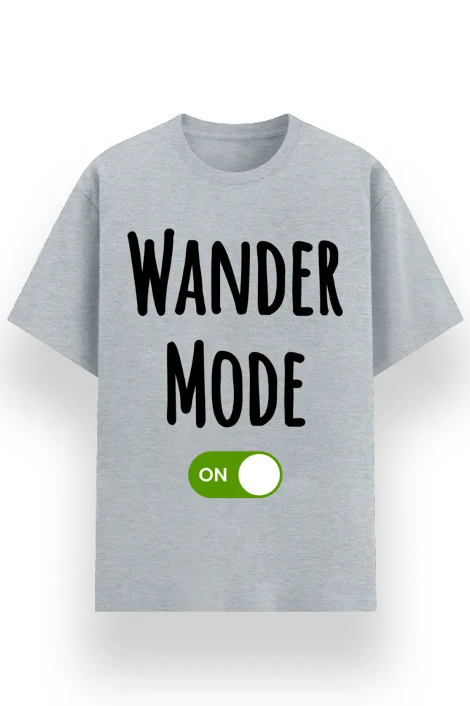 REGULAR PRINTED TSHIRT - WANDER MODE ON