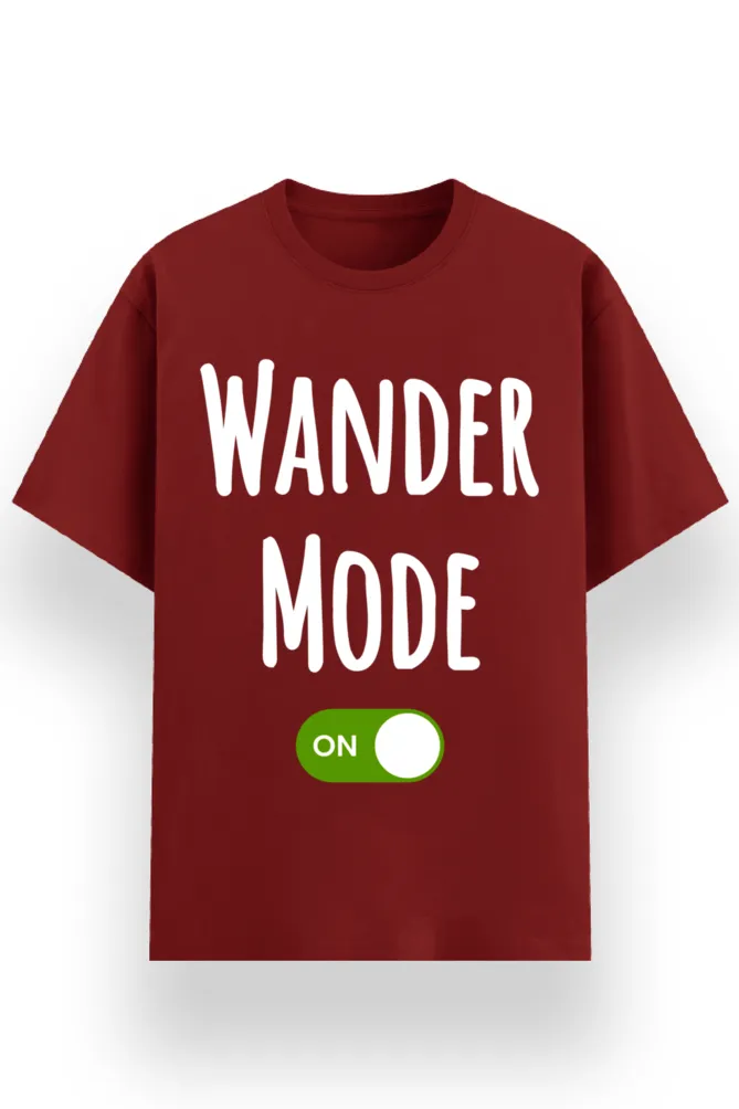 REGULAR PRINTED TSHIRT - WANDER MODE ON
