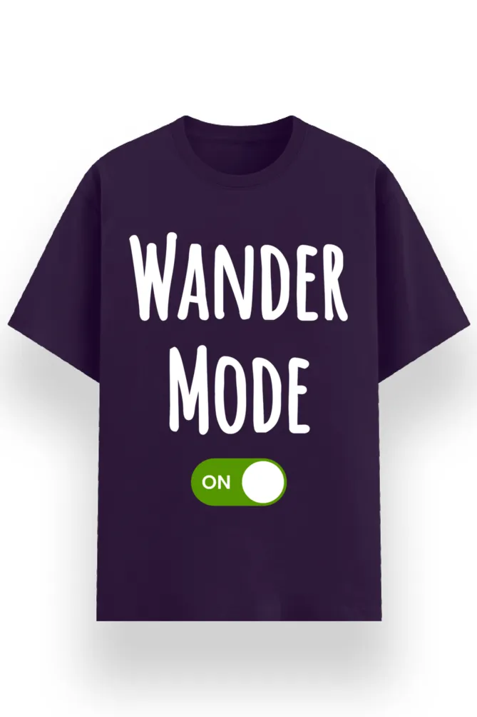 REGULAR PRINTED TSHIRT - WANDER MODE ON