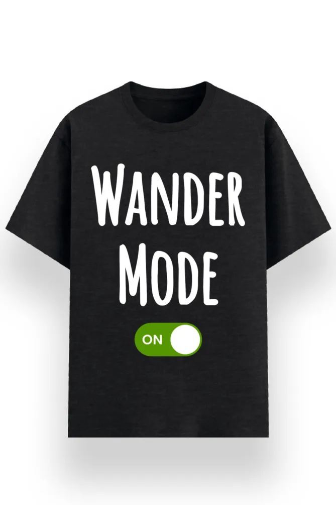 REGULAR PRINTED TSHIRT - WANDER MODE ON