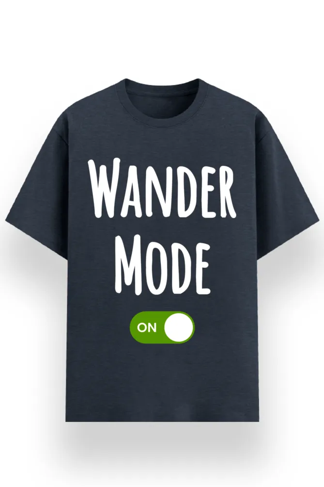 REGULAR PRINTED TSHIRT - WANDER MODE ON
