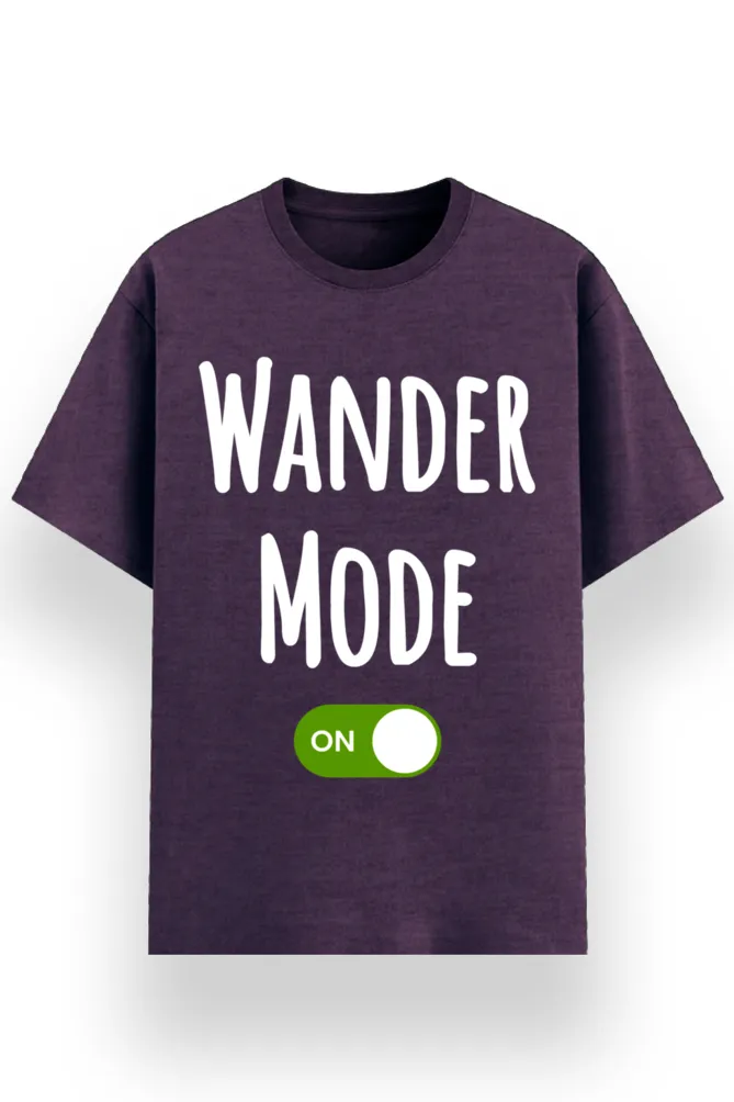 REGULAR PRINTED TSHIRT - WANDER MODE ON
