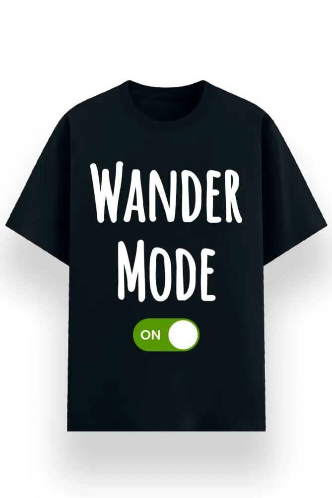 REGULAR PRINTED TSHIRT - WANDER MODE ON