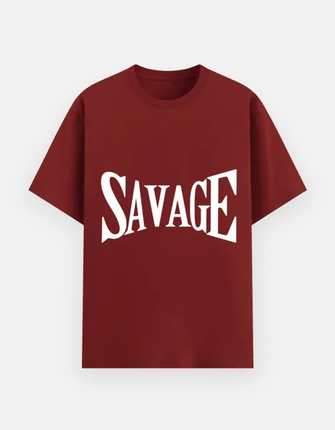 REGULAR PRINTED TSHIRT - SAVAGE