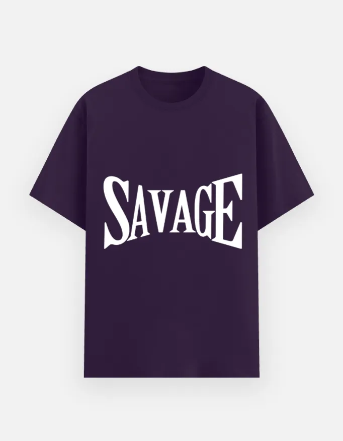 REGULAR PRINTED TSHIRT - SAVAGE