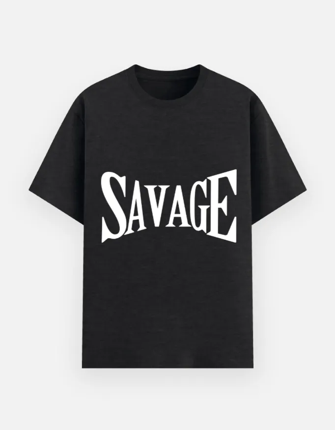 REGULAR PRINTED TSHIRT - SAVAGE