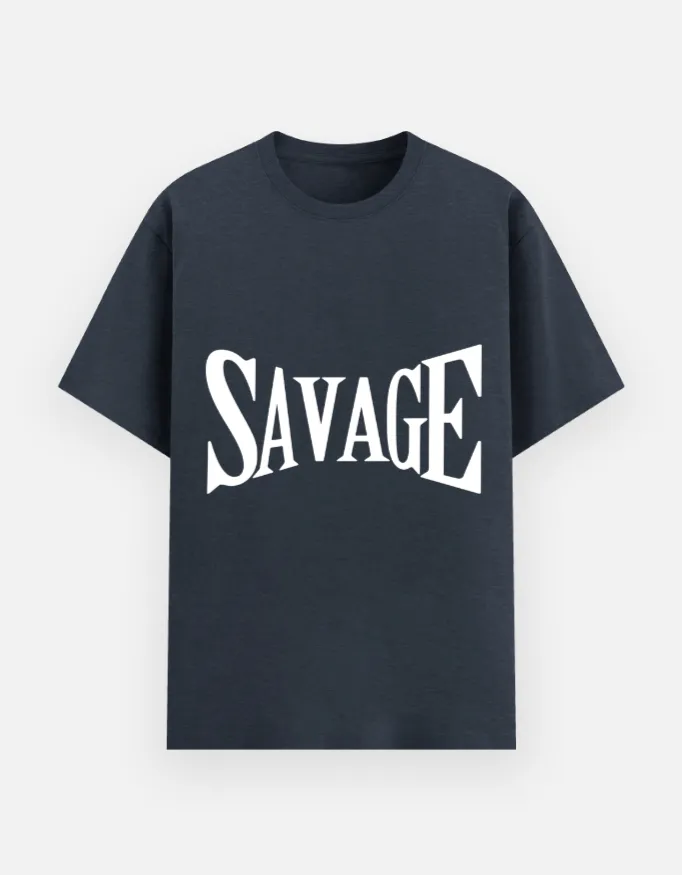 REGULAR PRINTED TSHIRT - SAVAGE