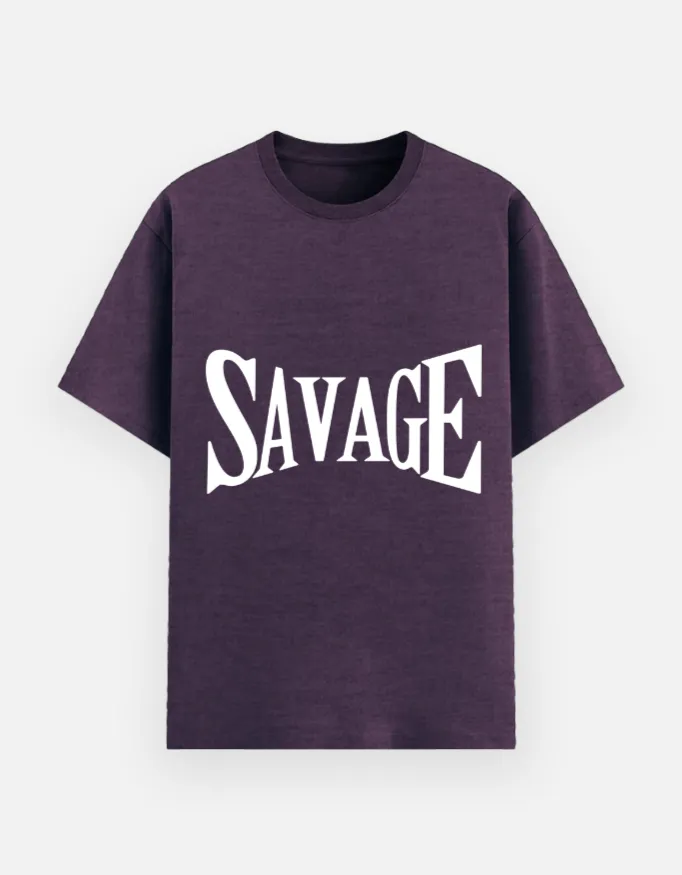 REGULAR PRINTED TSHIRT - SAVAGE