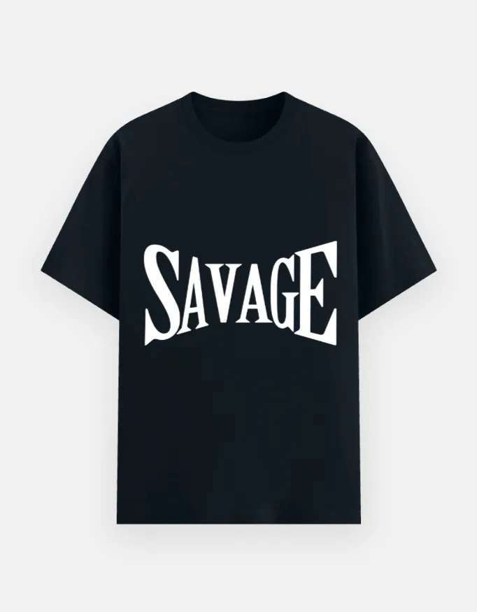REGULAR PRINTED TSHIRT - SAVAGE