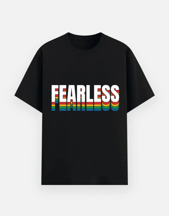 REGULAR PRINTED TSHIRT - FEARLESS