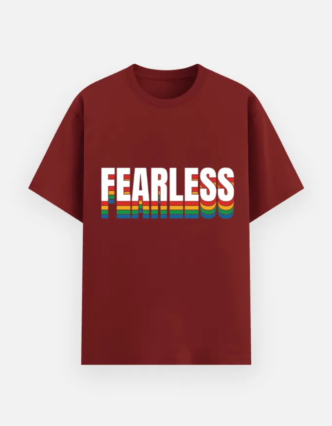 REGULAR PRINTED TSHIRT - FEARLESS