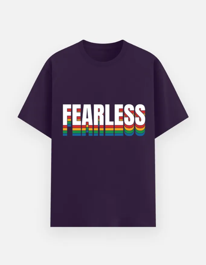 REGULAR PRINTED TSHIRT - FEARLESS