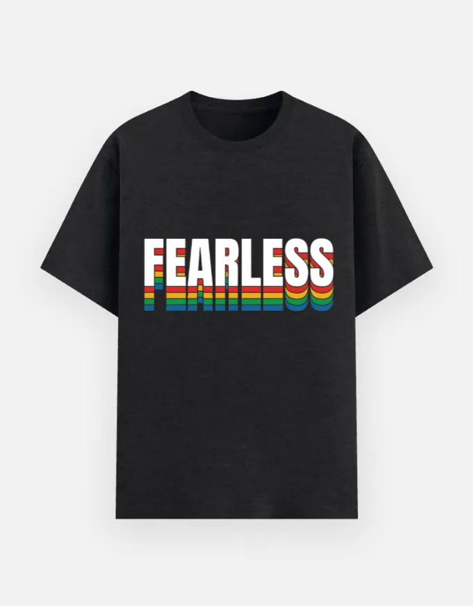 REGULAR PRINTED TSHIRT - FEARLESS