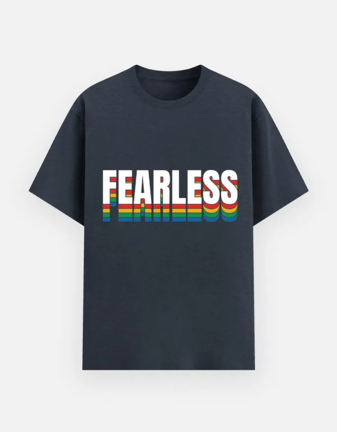 REGULAR PRINTED TSHIRT - FEARLESS
