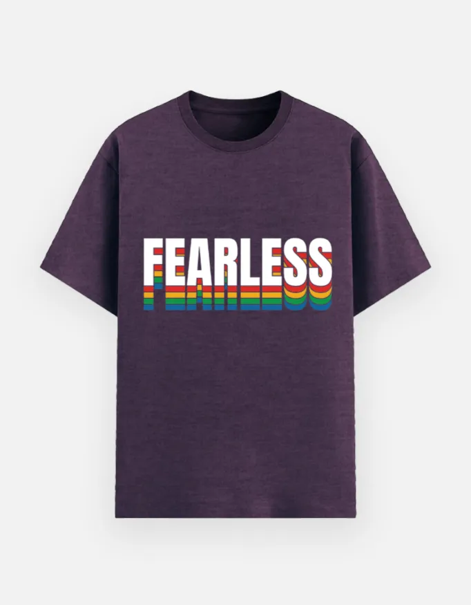REGULAR PRINTED TSHIRT - FEARLESS