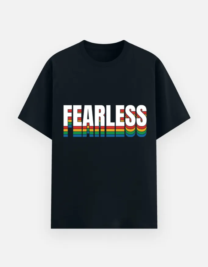 REGULAR PRINTED TSHIRT - FEARLESS