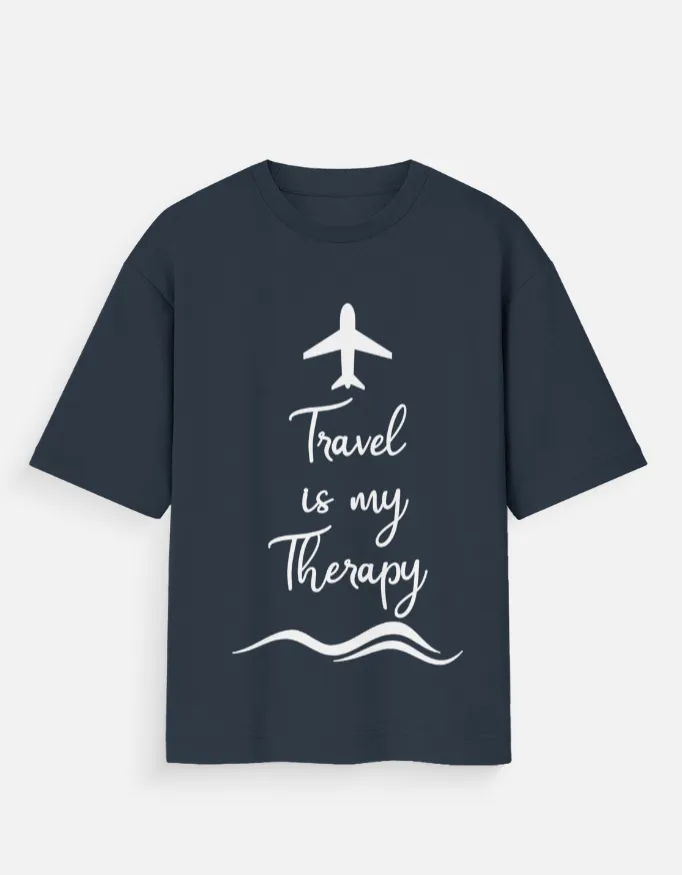 OVERSIZED PRINTED TSHIRTS (XS, NAVY BLUE)