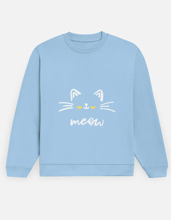PRINTED UNISEX SWEATSHIRTS (XS, BABY BLUE)