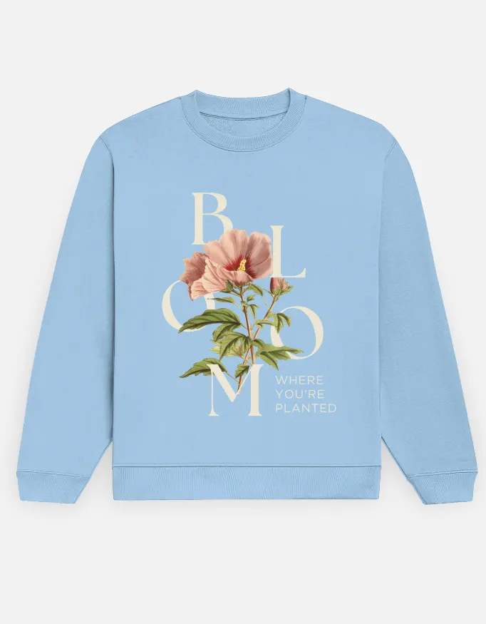 PRINTED UNISEX SWEATSHIRTS (XS, BABY BLUE)