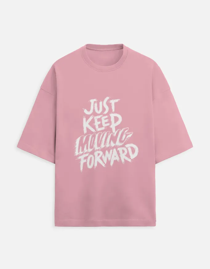 PRINTED TERRY OVERSIZED TSHIRTS (XS, FLAMINGO)
