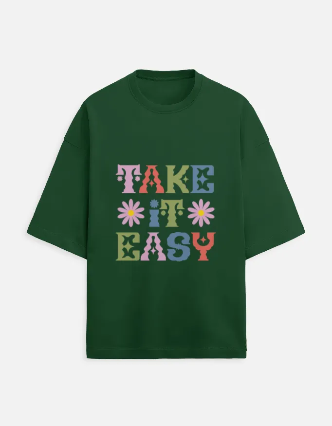 PRINTED TERRY OVERSIZED TSHIRTS