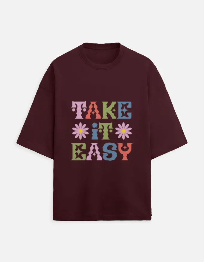 PRINTED TERRY OVERSIZED TSHIRTS