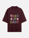 PRINTED TERRY OVERSIZED TSHIRTS
