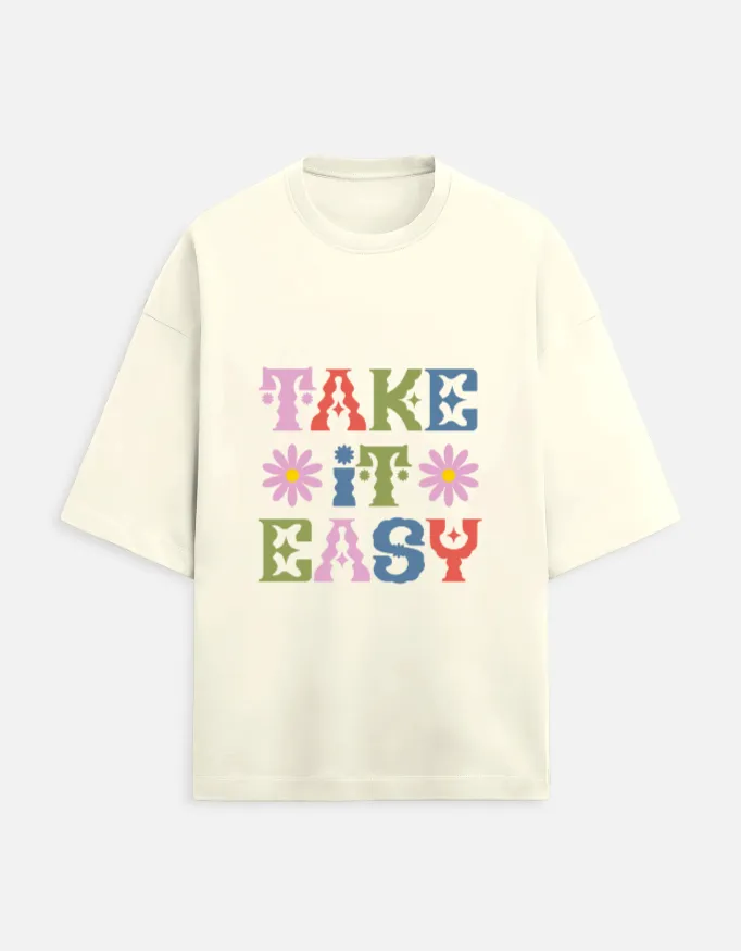 PRINTED TERRY OVERSIZED TSHIRTS
