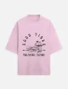 PRINTED TERRY OVERSIZED TSHIRTS