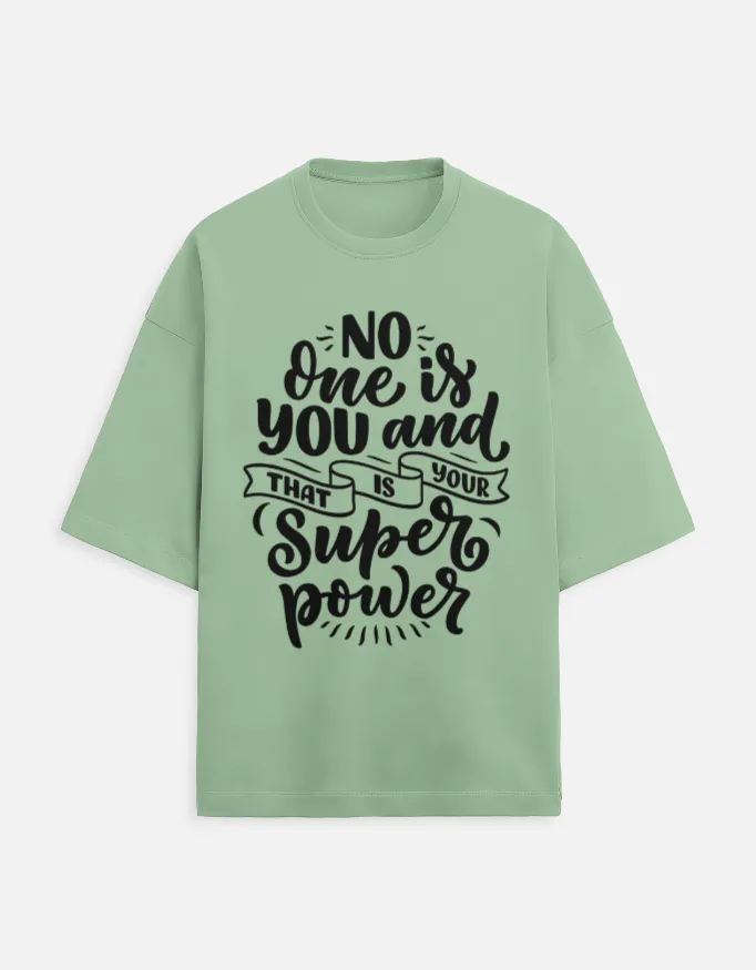 PRINTED TERRY OVERSIZED TSHIRTS